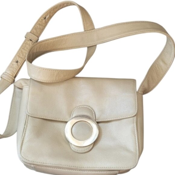 Vintage Bechamel Genuine Leather Crossbody Bag Upcycled - Picture 1 of 15